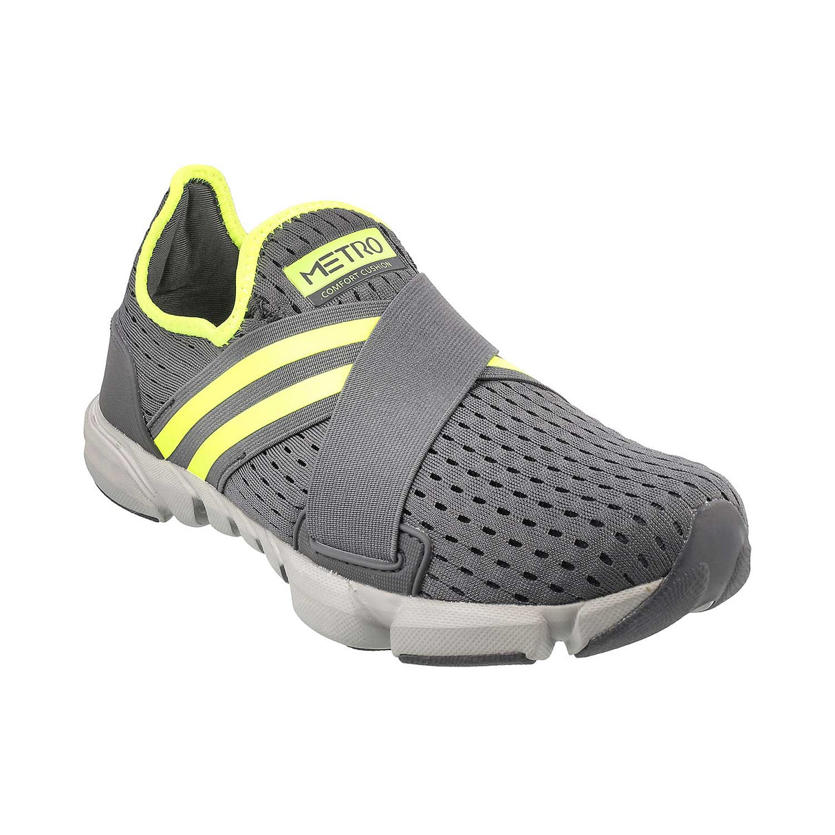 Metro Men Grey Sports Walking Shoes