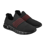 Metro Men Black Sports Walking Shoes